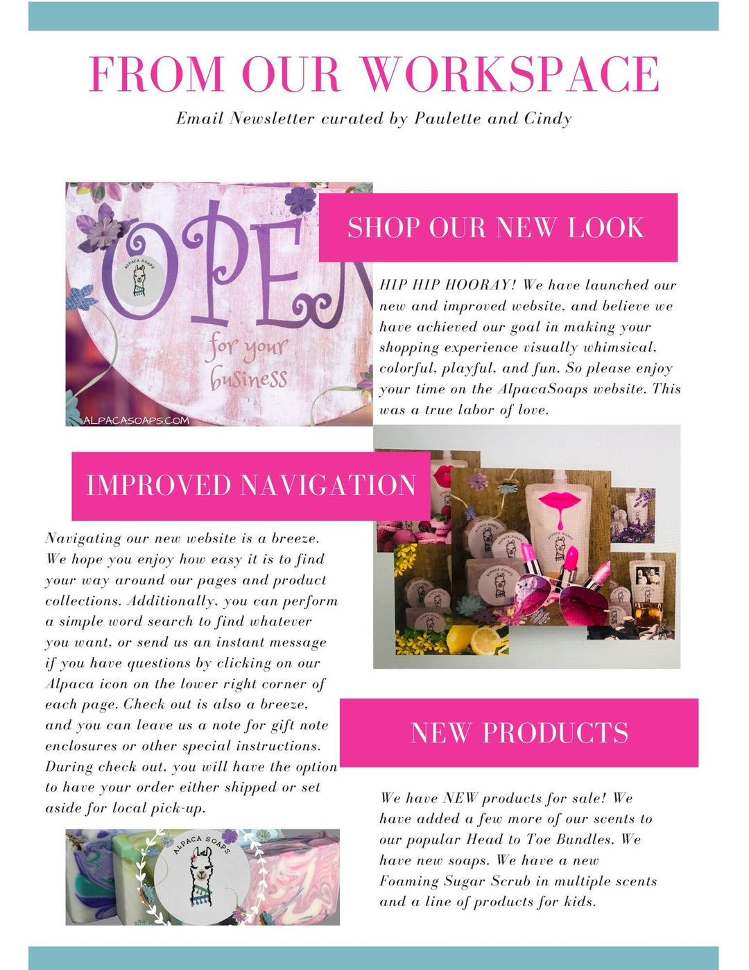 AlpacaSoaps Newsletter - June 2020