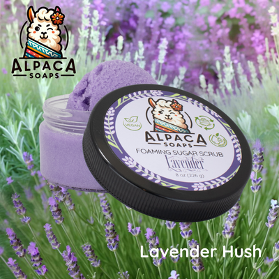 Lavender Foaming Sugar Scrub With Essential Oil