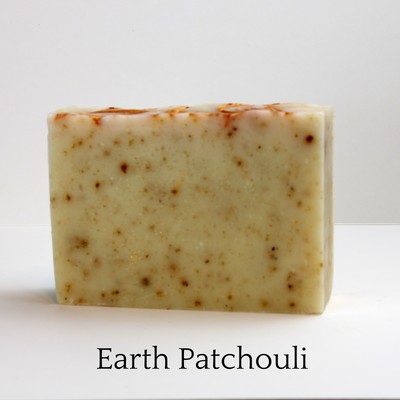 Unwrapped bar of soap. AlpacaSoaps Alpaca Soaps, Earth Patchouli