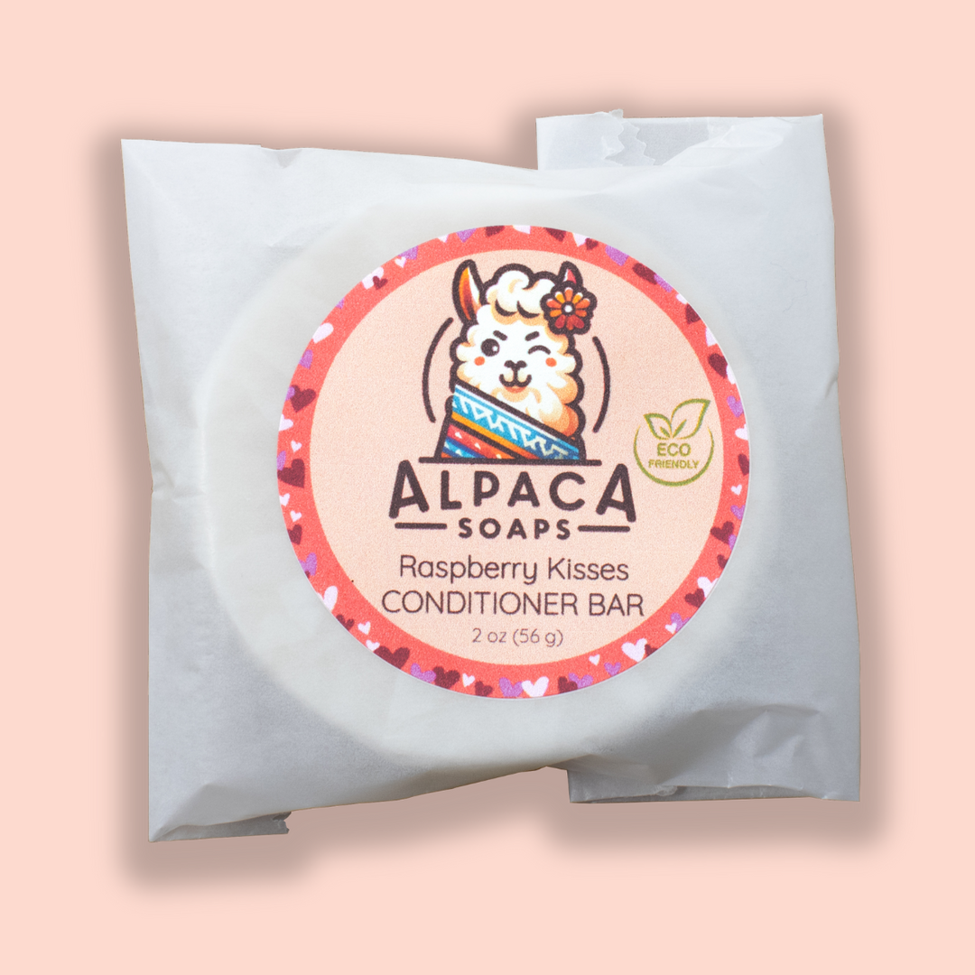 conditioner bar on a pink background