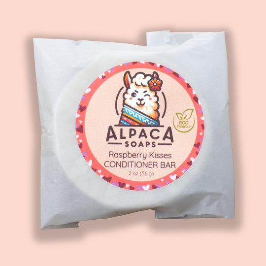 conditioner bar on a pink background