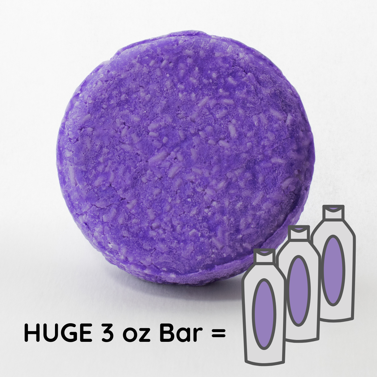a purple bath bomb sitting on top of a white table
