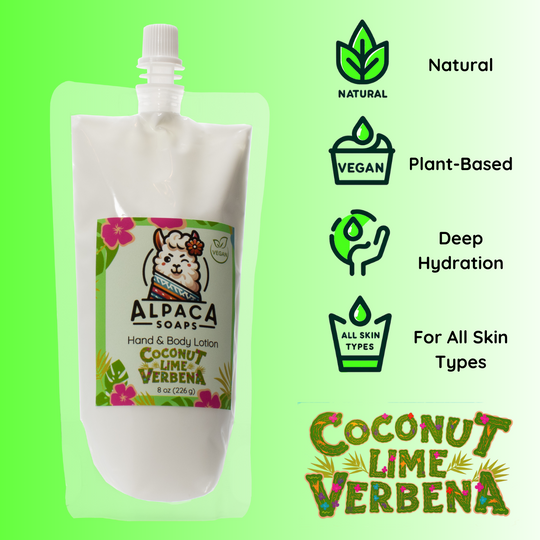 a bottle of alpaca is shown with labels