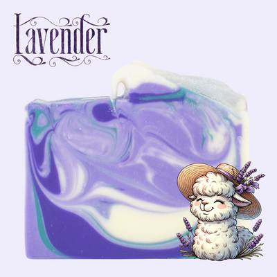 a soap bar with a sheep wearing a hat