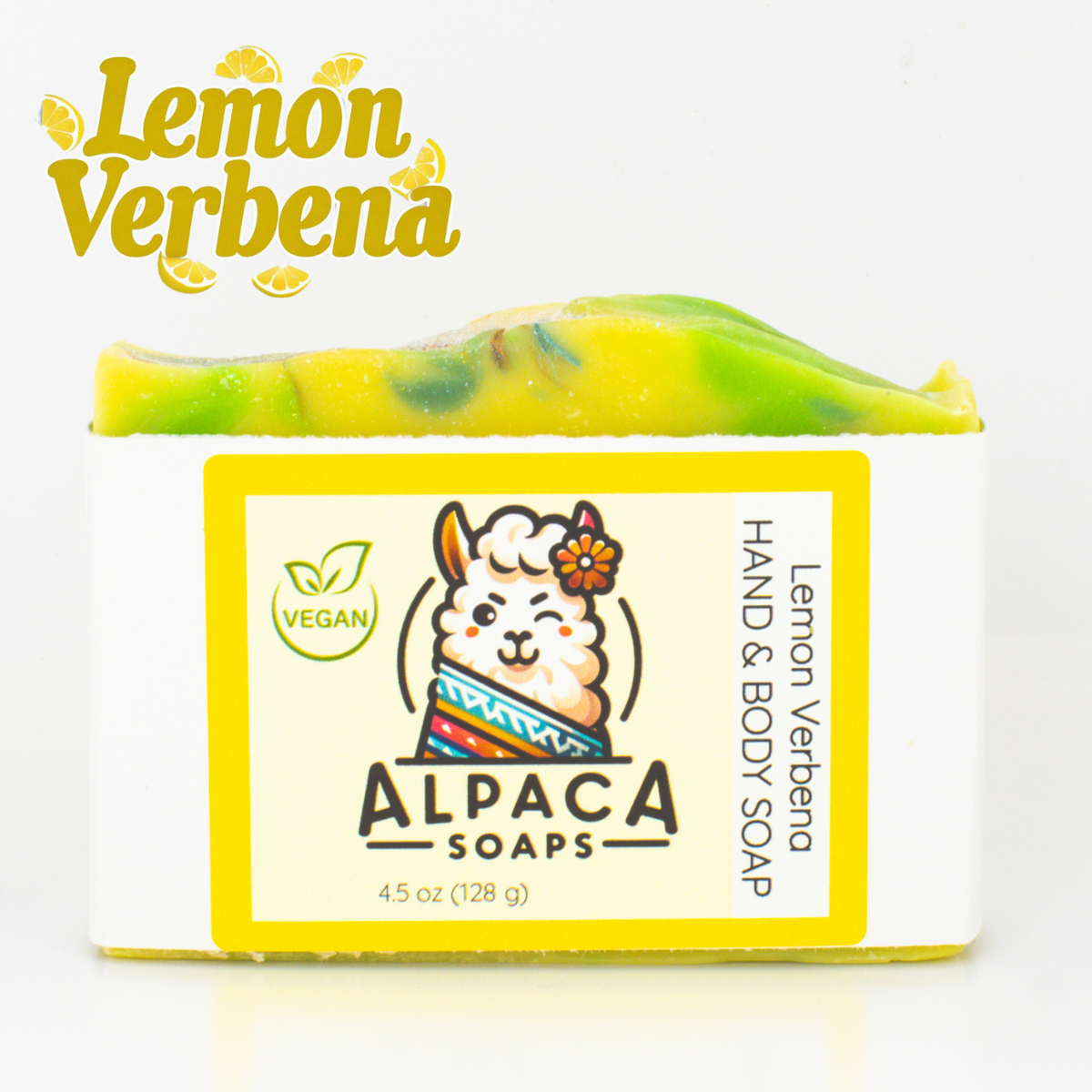 a soap bar with a picture of a llama on it