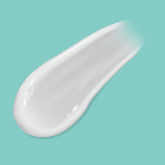 Lotion smear on a turquoise green background. Alpaca Soaps AlpacaSoaps